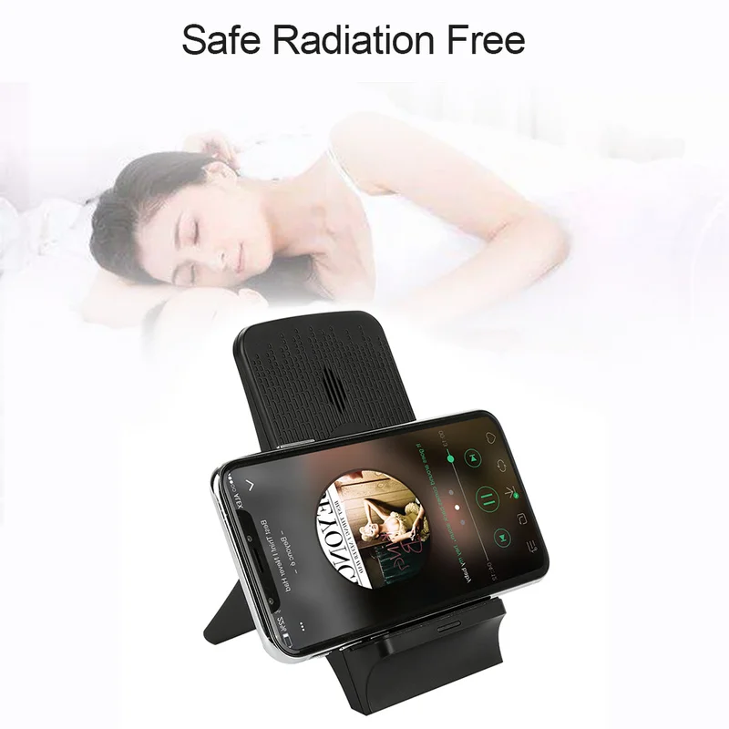 

Universal Qi Wireless Charger Vertical 10W Portable Fast Cell Phone Charging Pad Mat Dock Holder Fan charger for IPhone Samsung