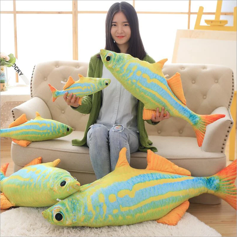 

Deep Sea Tropical Fish Short Plush Toys Stuffed Animal Colored Fish Doll Plush Pillow Toy Children & Kids Gifts