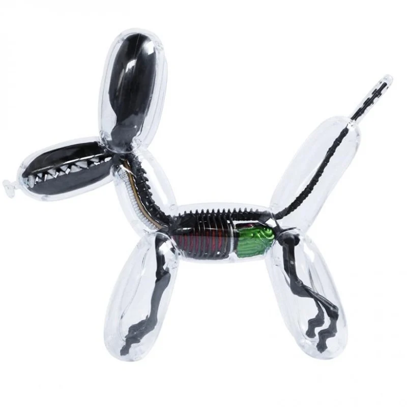 

4D XXRAY Master Transparency Black Balloon Dog Mighty Jaxx Jason Freeny Skeletal Anatomy Cartoon Action Figure Toys X1712