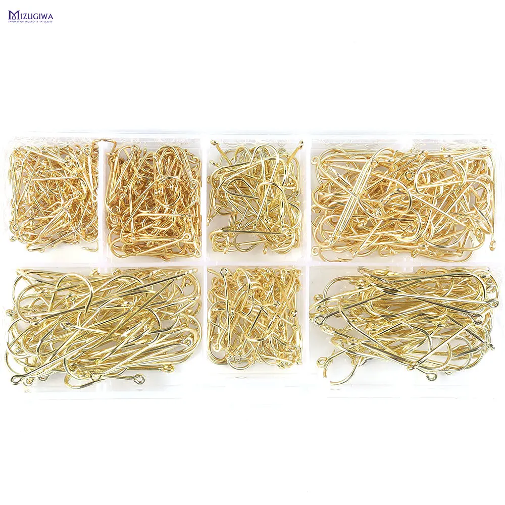 

500pcs Long Shank Aberdeen Fishing Hooks Fresh Water Living Baits Hook PanFish Crappie Fishing Tackle Fishhook Pesca Tackle Box