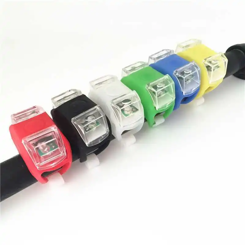 

WasaFire Bicycle Light Silicone Safety LED Bike Strobe Tail Rear Light Cycling Flashlight Bicycle Front Handlebar Lights