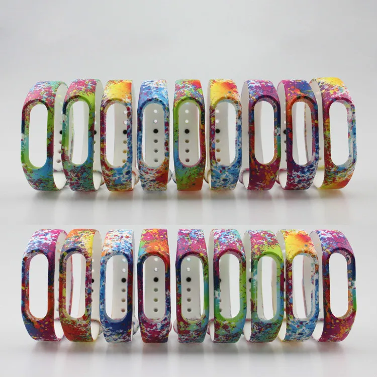 

ABAY Brand New M2 Colorful Replacement Bracelet Replacement Mi Band 2 Wristband Millet Wristband Multi-color
