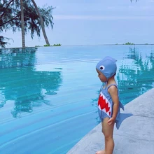 Мультфильм Акула Милый Малыш Мальчики Девочки Купальники детский комбинезон детский купальник