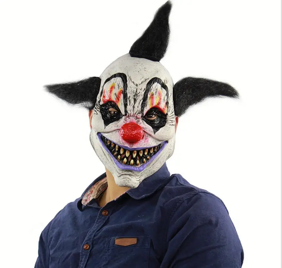 New Halloween scary wizard clown Mask jester joke face Latex sorcerer mask Rubber Creepy Party cosplay | Дом и сад