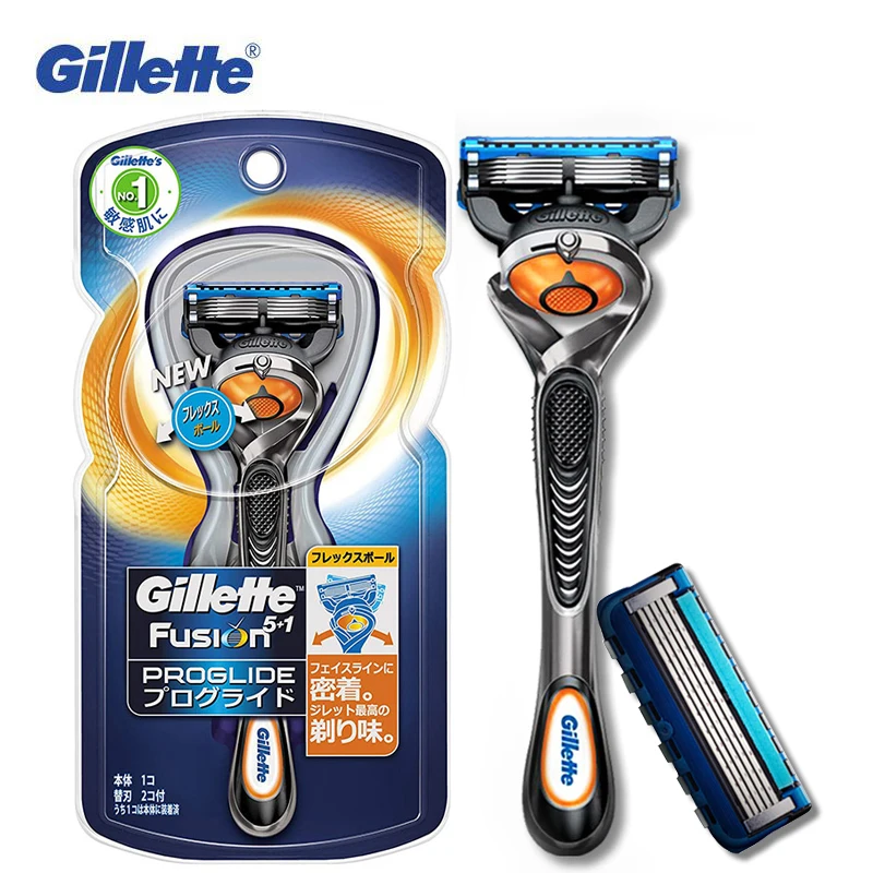 Gillette Fusion Straight Razor Flexball Ball Man