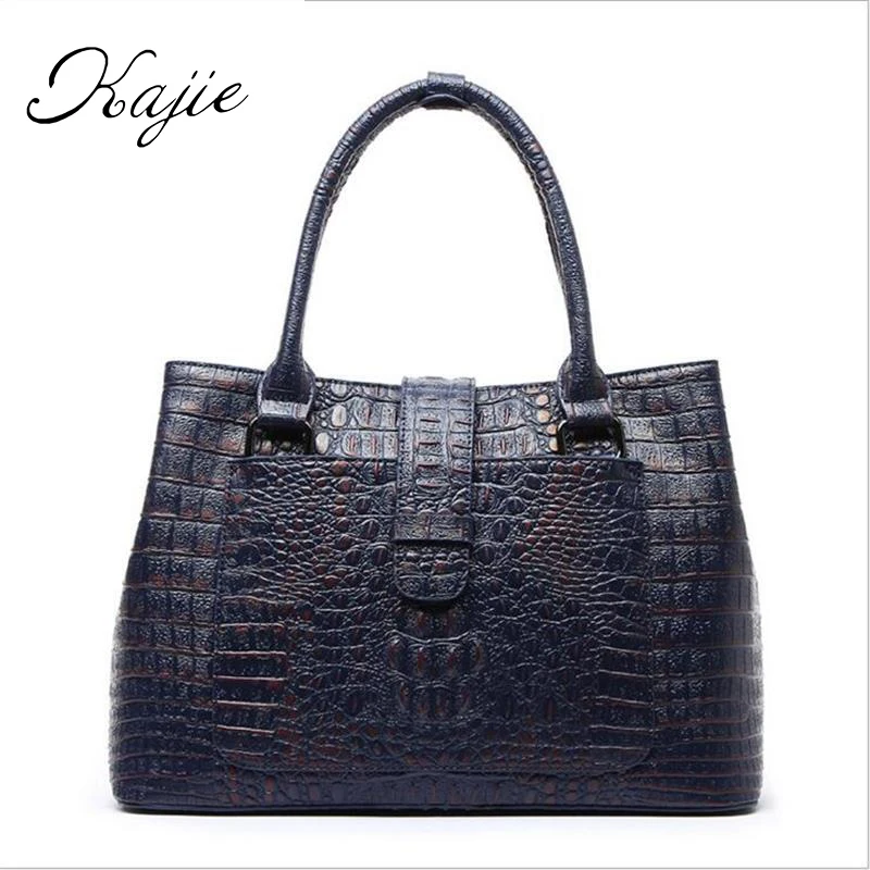 

100% Really Genuine Leather Women Handbags European And American Brands Fashion Alligator Lady Messenger Bags Crossbody Bag