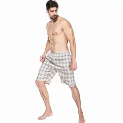 Новое поступление Летняя Для мужчин s доска Шорты Повседневное клетчатые пляжные шорты мужские M-XXL с эластичной резинкой на талии по колено