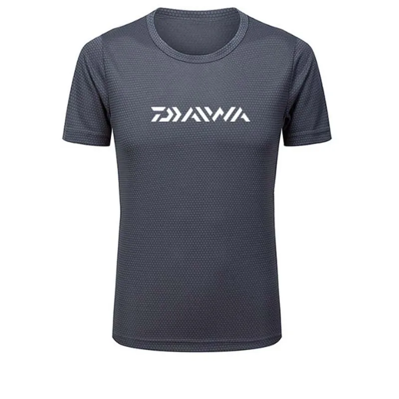 

2019 New Summer DAIWA Dawa Outdoor Sports Short Sleeve Light and Breathable Quick-drying Sunscreen Fishing T-Shirt Mesh Male