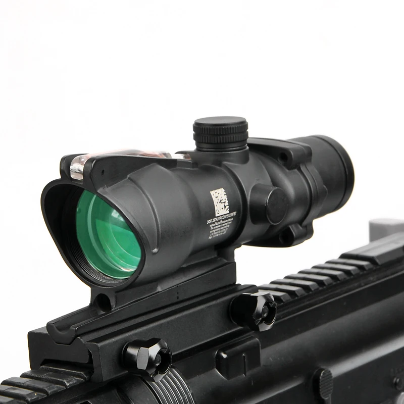 Trijicon ACOG 4X32 прицел Сфера Настоящее красный источник волокна для винтовки с