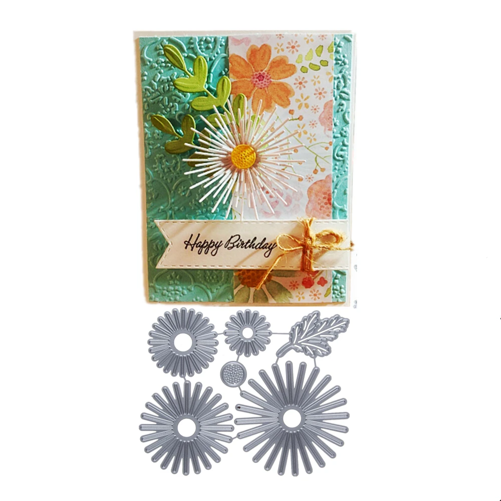 

Germany Daisy Flower Metal Die Cutting Steel DiesChristmas Decorative Stencil Cards DIY Scrapbooking Embossing Handmade Mold