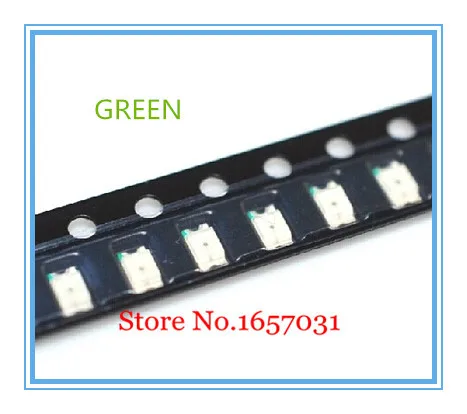 

1000PCS Free Shipping SMD 1206 Green Led 1206 SMD LED Green super bright 1206 light-emitting diode 520-575nm 70-200mcd 3.2*1.6mm