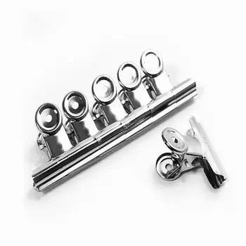 

2880pcs Office tools Grip Clips Bulldog Clips Letter Clips Silver Metal paper Clip for size 30 mm