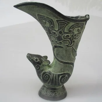 

Collectible Home Decorated Chinese Old Bronze Handmade Carved Horse Vase/Metal Vase Sheep rhinoceros Sculpture/Box Free Shipping