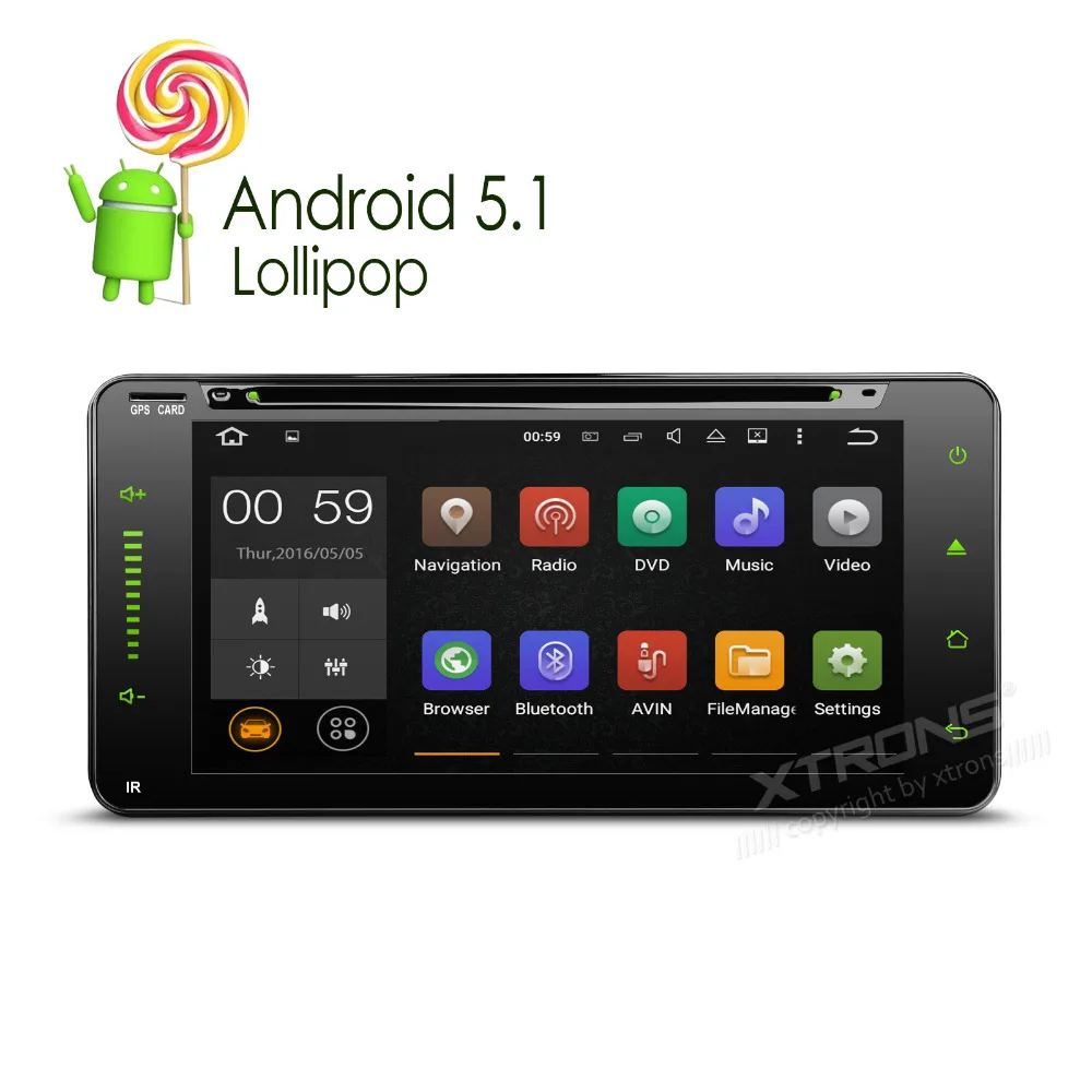 XTRONS 7 Android 5 1 Quad Core Car DVD Player 1080P Video CANbus GPS Navigator Screen