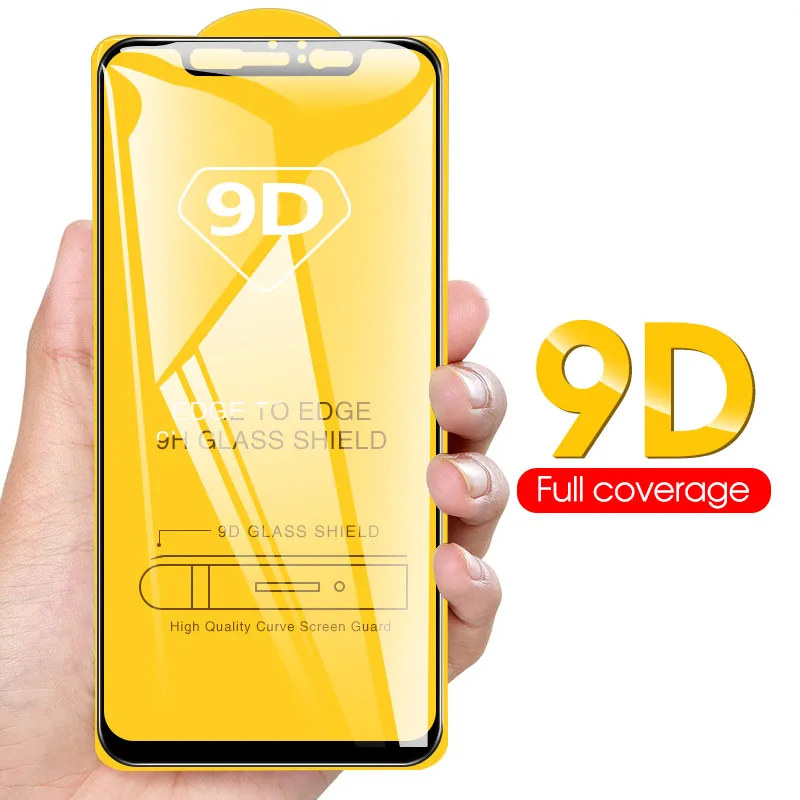 

9D Full Cover Tempered Glass For Xiaomi Mi 5X 6X A1 A2 Lite 9 8 SE Lite Mi8 HD Screen Protector Explosion Proof Anti-drop Glass