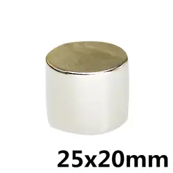 1 шт 25x20mm мощные круглые магниты 25x20 25 мм * 20 мм редкоземельных неодимовые постоянные магниты N35 мощный магнит 25 мм х 20 мм