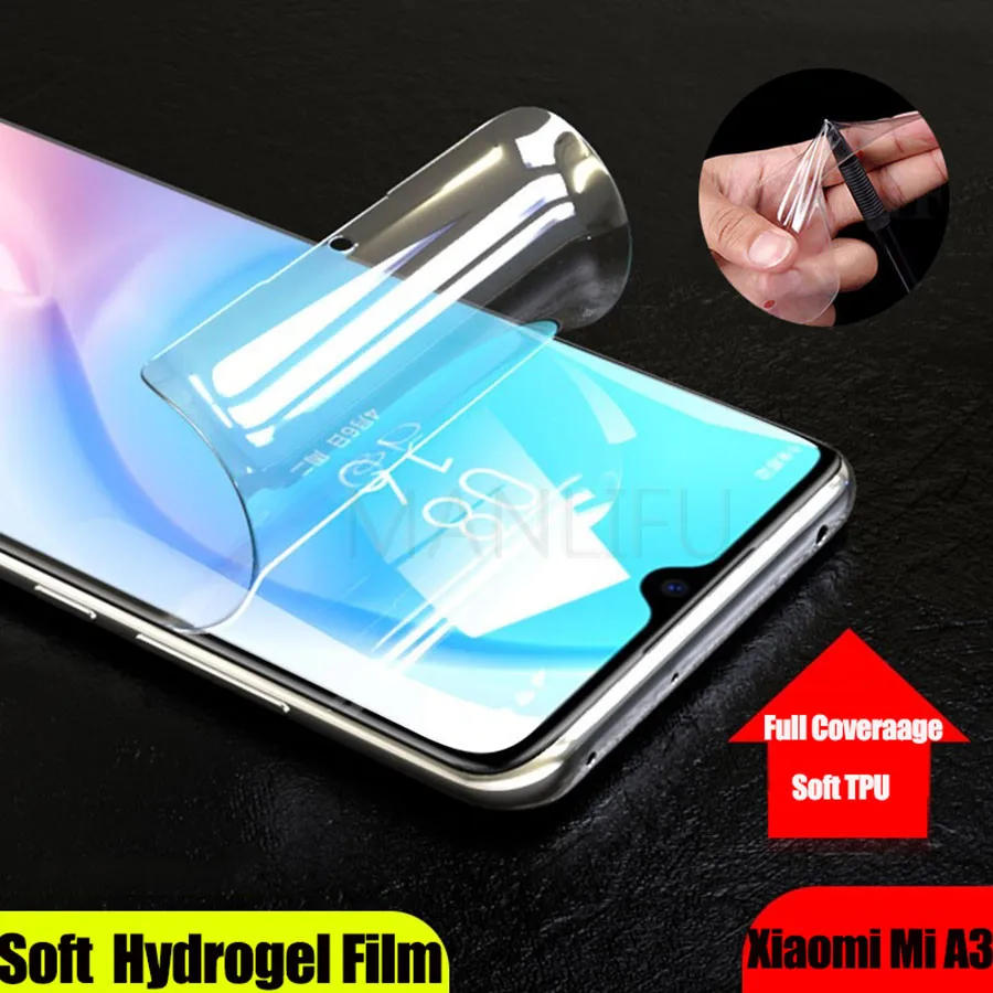 

Soft TPU Front Full Cover Screen Protector For Xiaomi Mi A3 CC9 9 Pro Clear Protective Hydrogel Film Redmi 8A K20 Note 7 8 Pro