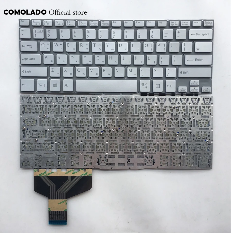KR Korean keyboard For Sony for VAIO Fit 13 13A 13N SVF13 SVF13A SVF13N silver layout keyboard KR Layout