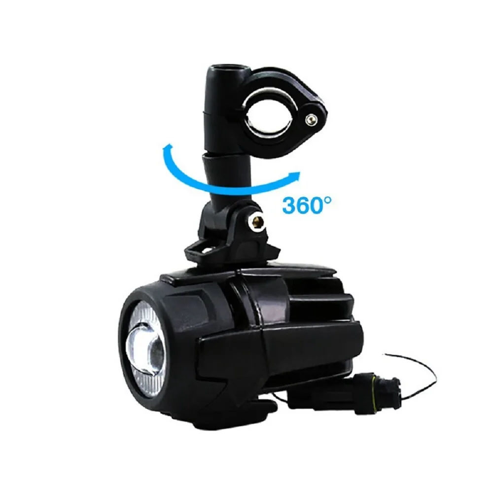 1 Set Universal Motorcycle LED Auxiliary Fog Light Assembly Driving Lamp 40W Headlight For BMW R1200GSADVF800GS Motorcycle (4)