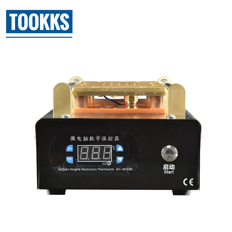 Продажа 7 дюймов Электрический ЖК дисплей Экран сепаратор Встроенный вакуумный насос Экран Разделение Нержавеющая сталь горячая пластина для ремо...