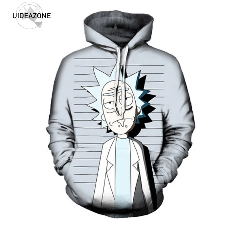 Pull Plaid Rick And Morty - Sweat Oversize En Polaire Douce, Taille Unique Homme/Ado - Licence Officielle