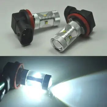 

1 Pair H11 White 30W SMD Projector Lens High Power Fog Light Driving Headlight NEW Auto Car Replacement Bulb