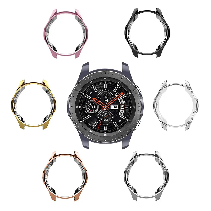 ТПУ полноразмерный защитный чехол для часов Samsung Galaxy Watch 46 мм водонепроницаемый
