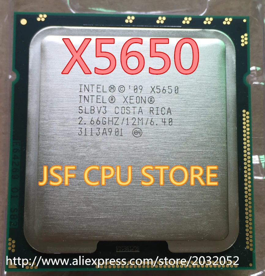Original Intel Xeon X5650 CPU processor /2.66GHz /LGA1366/12MB L2 Cache ...