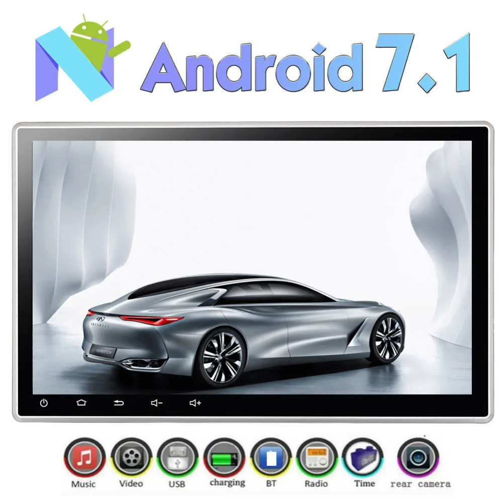 Best Navigation With Android 7.1 System 16GB RAM 2GB RAM Double 2 Din Head Unit Autoradio Navitation DVD CD Player with USB/SD 0