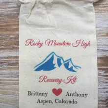 Пользовательские rockey moutain назначения Свадебные вечерние похмельные наборы ювелирные изделия пользу муслиновые мешки девичник курица сувениры для девичника