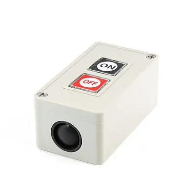 

250VAC 3A 4mm Diameter Threaded Mounted Momentary Button Switch w Control Box