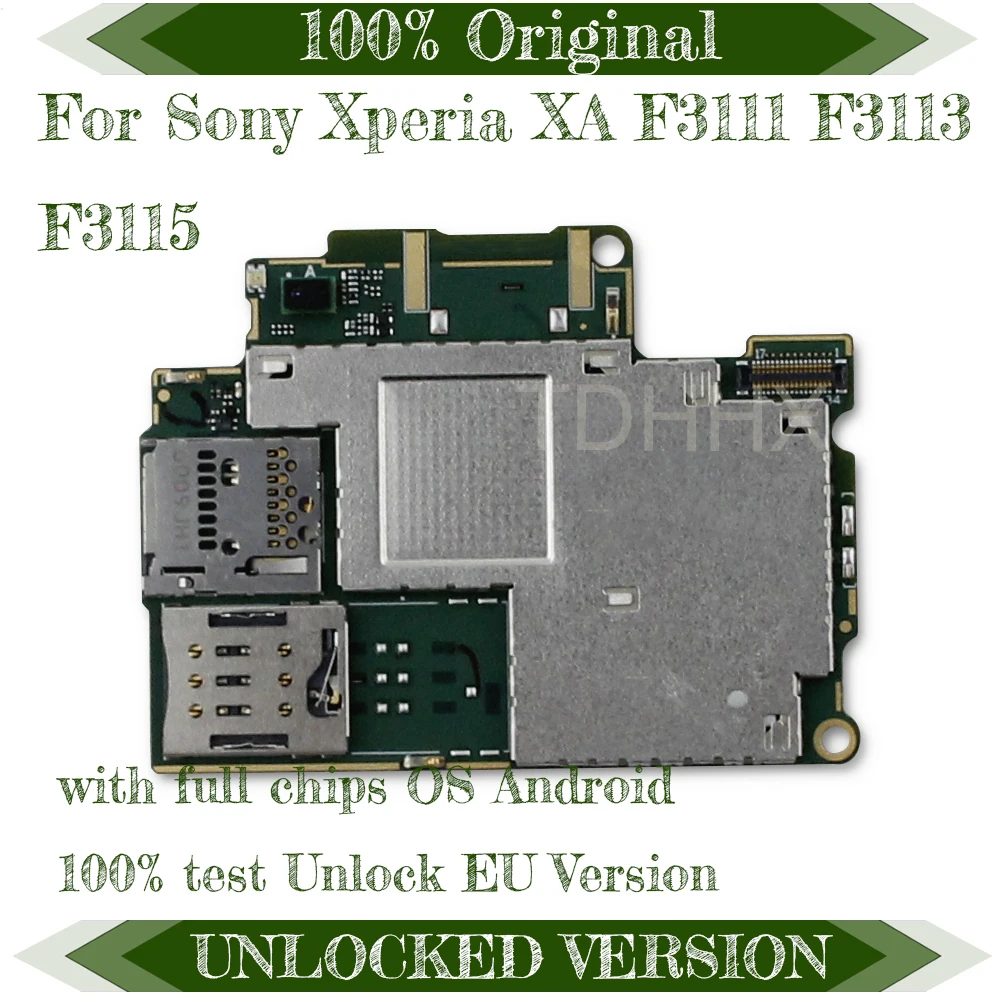 16 Гб для sony F3115 логическая плата с системой Android оригинальная разблокированная для sony Xperia XA F3111, F3113, F3115 материнская плата