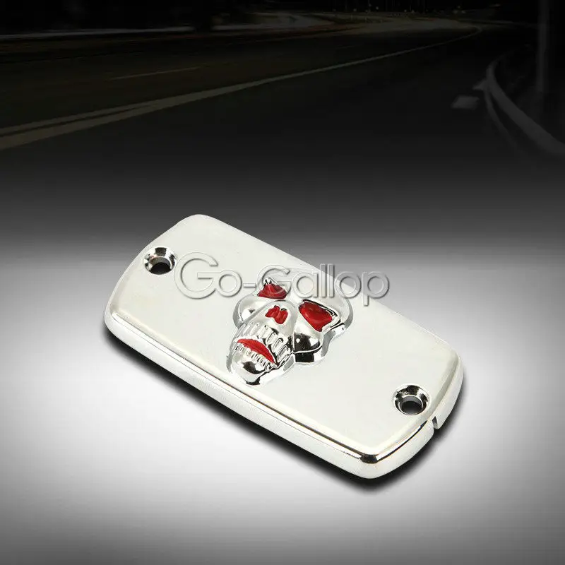 

3D Skull Clutch Brake Fluid Reservoir Cap Cover For Honda Shadow 600 750 1100 VT
