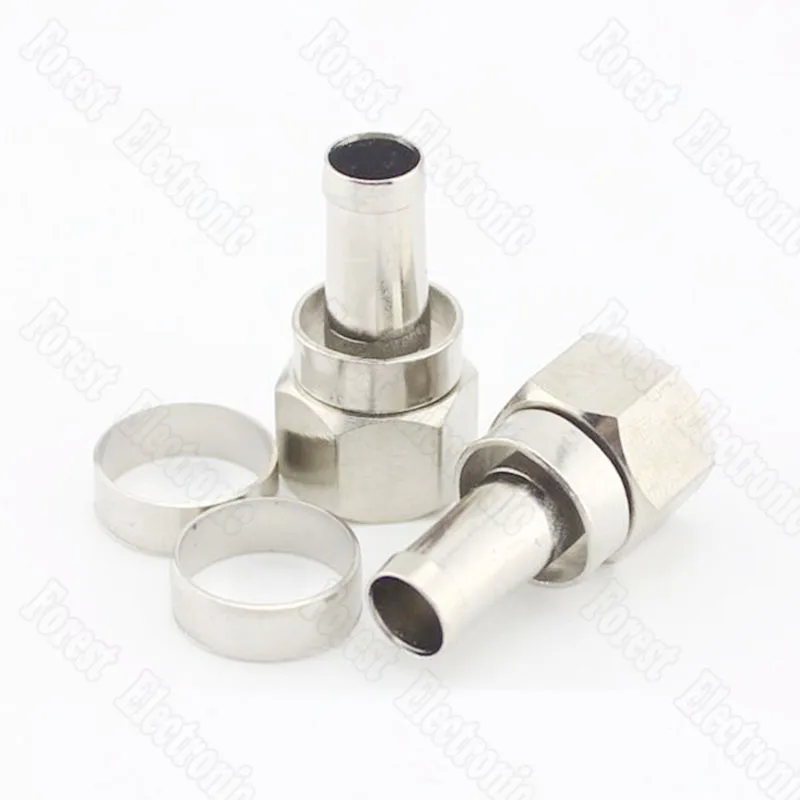 

22mm 75-5 F Head Metric Connector Cable TV Connector For Distributor/Amplifier With Copper Ring T1F