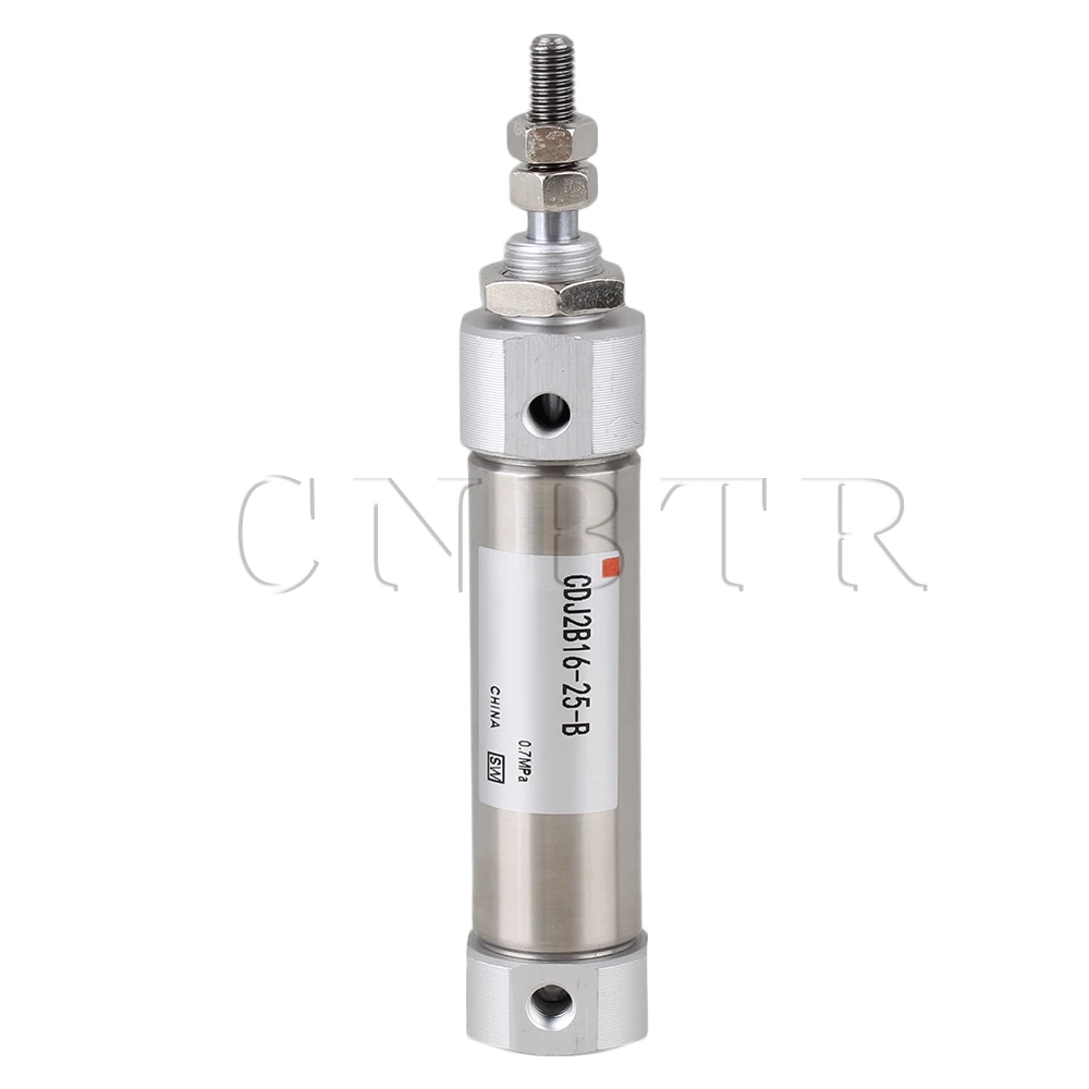 

CNBTR 16 x 25mm Dual Acting Mini Pneumatic Air Cylinder M5x0.8 CDJ2B16-25