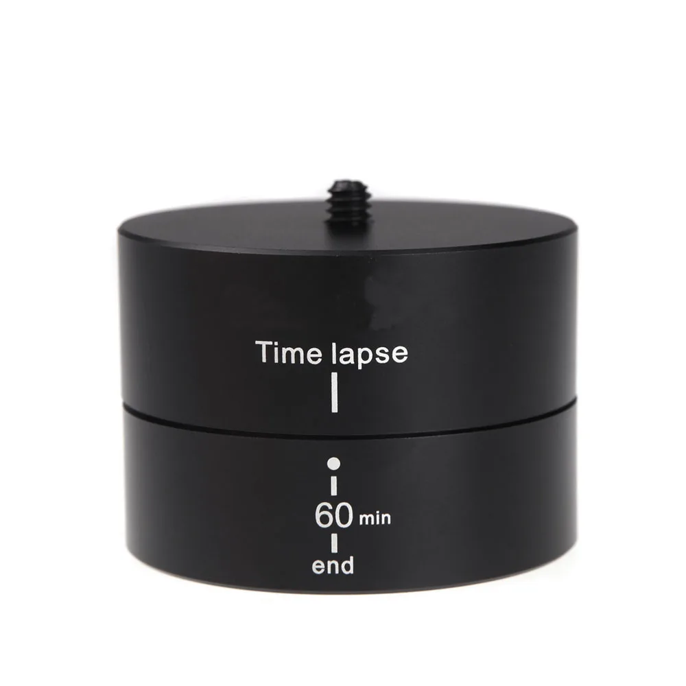 SHOOT 360 Degree 60 Minutes Panning Rotating Tripod Time Lapse Stabilizer Tripod Adapter for Gopro SJCAM