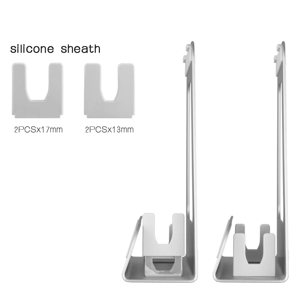2 en 1 Función de aleación de aluminio soporte Vertical Base/soporte de portátil ergonómico refrigeración para Macbook Air Pro Retina 11 12 13 15 pulgadas - 5