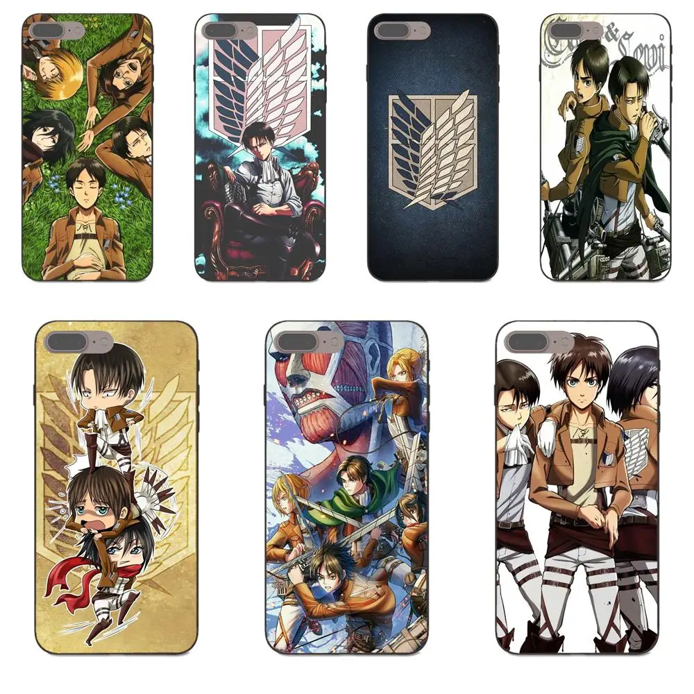Аниме атака на Титанов Eren Levi Mikasa для Huawei Honor 5A 6A 6C 7A 7C 7X 8A 8C 8X 9 10 P8 P9 P10 P20 P30 Mini Lite