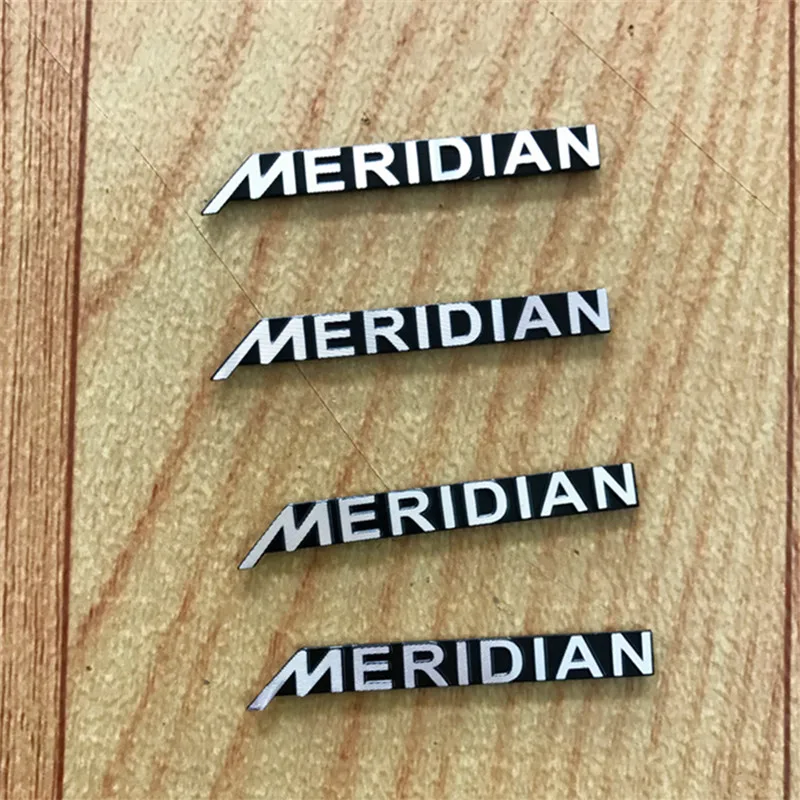 

4X Колонка Meridian алюминий стикеры стайлинга автомобилей