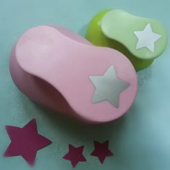 

2pcs Five-Pointed Star(4.5cm and 2.5cm)craft punch set Paper Punches Set Furador Scrapbook Standard Hole Punch Shaped Puncher