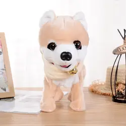 Робот собака электронный щенок музыка Интерактивные животные кора стенд ходить пение плюшевые собаки для детей подарки для малышей