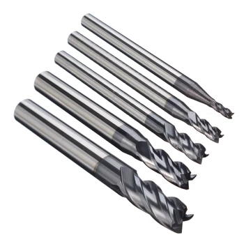 

New 1PC 2/3/4/5/6mm Solid Carbide Straight Shank 4 Flute End Mill CNC Milling Cutter Drill Bit Kit Power Tool Accessories