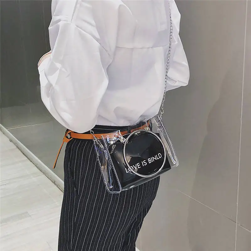 Transparent Square handbag Shoulder Bag Crossbody Bag for Women 2019 Messenger Bags women's bag bolsa feminina sac a main 40AP013