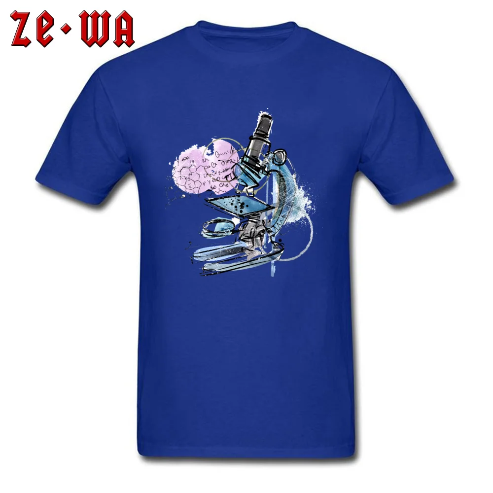 graffiti microscope201897Y Casual Tees Short Sleeve for Men 100% Cotton Fabric Summer Crewneck T-Shirt Europe T Shirts On Sale graffiti microscope201897Y blue