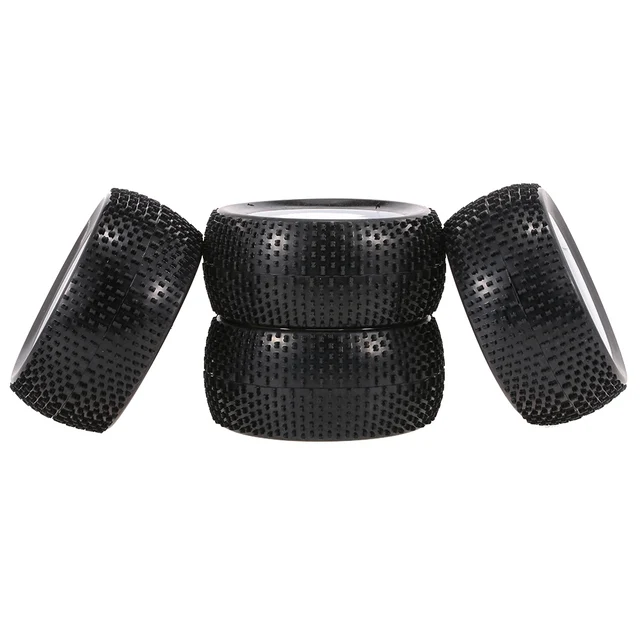 Best Offers 4PCS Tire for RC Car Parts 1:8 Monster Truck Tyre Nail Point Tread Pattern 1:8 HSP HPI Redcat RC4WD RC Buggy