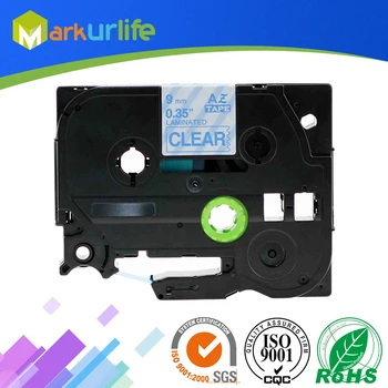 

Compatible with TZe123 TZe-123 TZ123 Laminated Label Tape Blue on Clear for Brother P-touch Label Makers ( 9mm x 8m, Pack of 1)