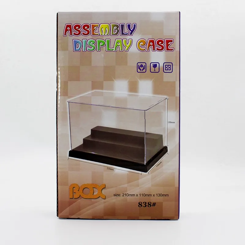 5 Types Acrylic Minifigures Building Blocks Display Box Showcase Self Assembly Display Case Cabinets Plastic Bricks Base Plate (10)