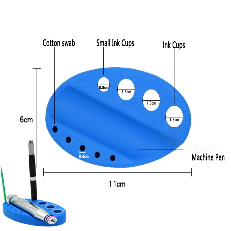 Microblading 5 Color Tattoo Tool Holder Stand Silicone Pigment Ink Cup Machine Holder Permanent Makeup Tattoo accessories-18