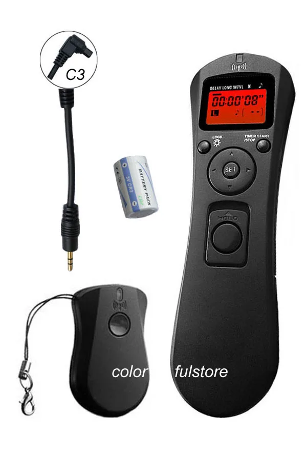 C3 Wireless Timer Remote Controller Shutter Release Cord for Canon EOS