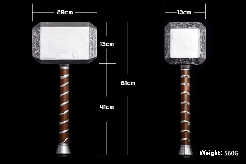 ПУ Молот Тора 1:1 Тор молот Реалистичная Игра оружие игрушки Косплей Аниме фильм реквизит